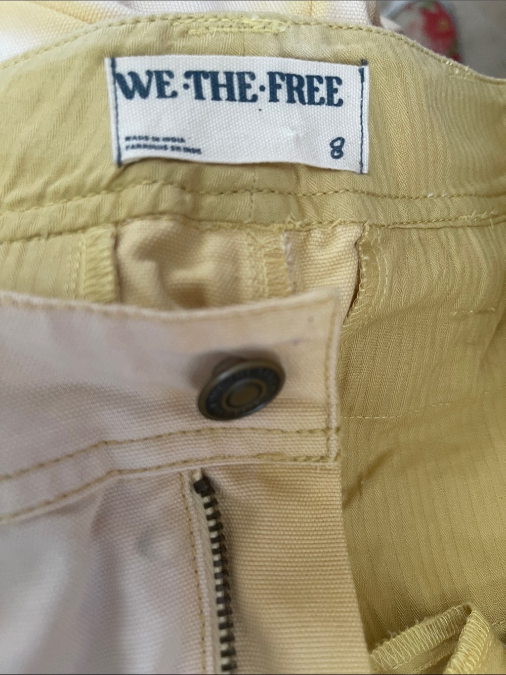 We The Free Women Size 8 Electric Sands Embroidered Pants Rope-Handle - Picture 3 of 13